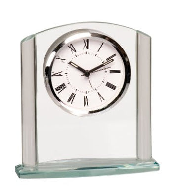 GCK001 - 5 3/4" x 6 1/4" Arch Glass Clock