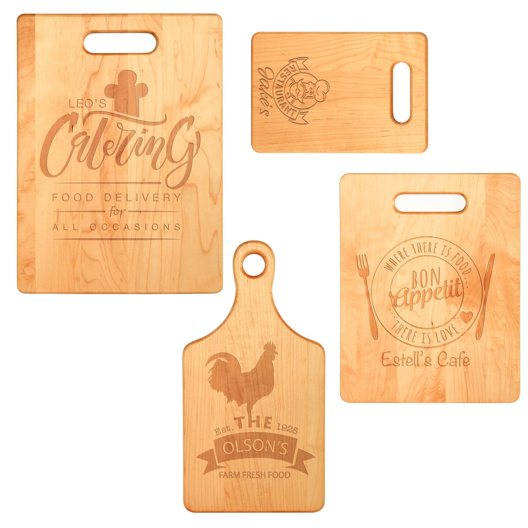 Maple Cutting Board Made in USA - 3 Sizes Available