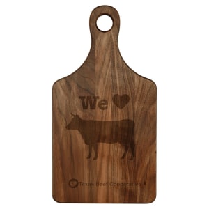 Walnut Paddle Shape Cutting Board Made in USA 13 1/2" x 7"