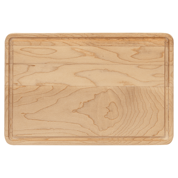 Maple Cutting Board with Drip Ring - 3 Sizes Available