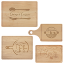 Maple Cutting Board Paddle Shape with Drip Ring 13 1/2" x 7"