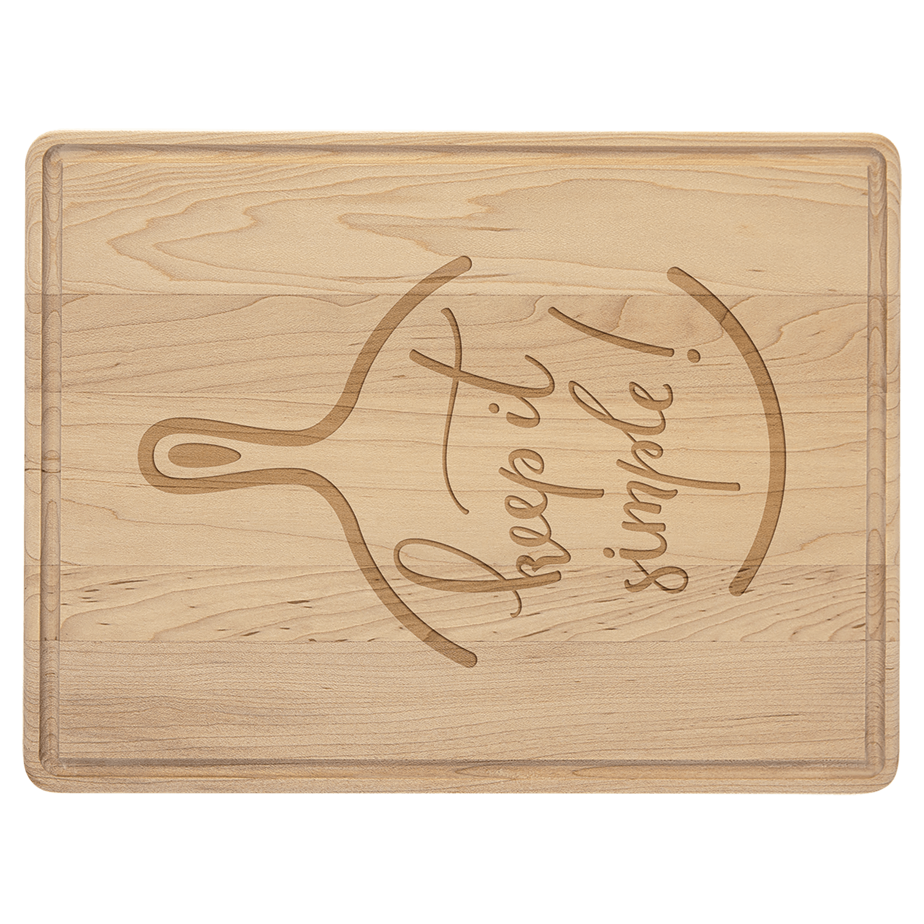 Maple Cutting Board with Drip Ring - 3 Sizes Available