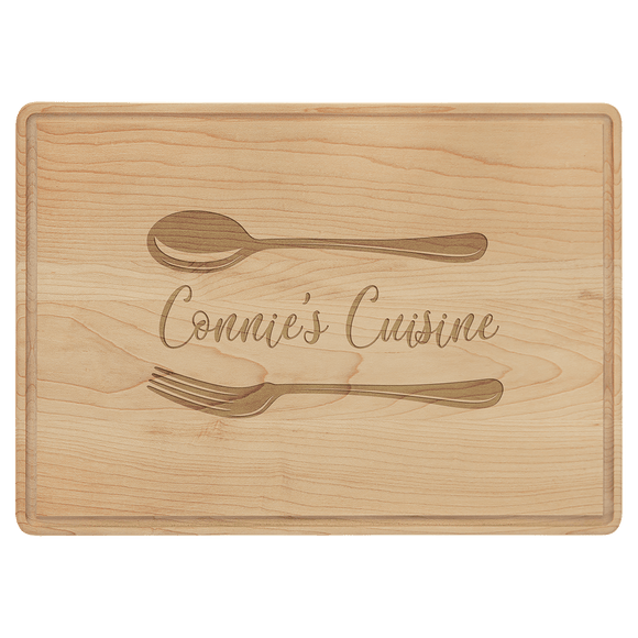 Maple Cutting Board with Drip Ring - 3 Sizes Available