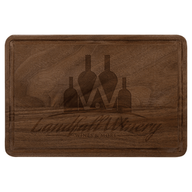 Walnut Cutting Board with Drip Ring - 3 Sizes Available