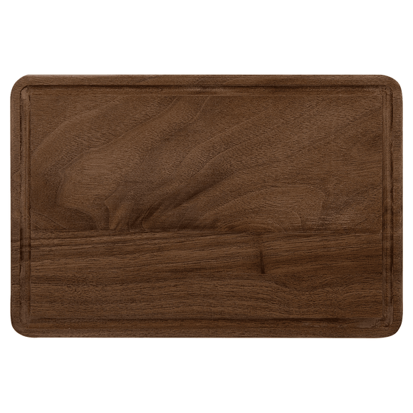 Walnut Cutting Board with Drip Ring - 3 Sizes Available