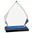 IMP301BU - 5 1/4" x 6 3/4" Blue Diamond Impress Acrylic