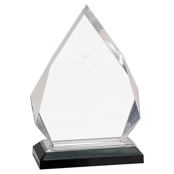 IMP302S - 5 1/4" x 7 3/4" Silver Diamond Impress Acrylic