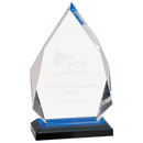 IMP303BU - 5 1/4" x 8 3/4" Blue Diamond Impress Acrylic