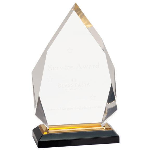 IMP303G - 5 1/4" x 8 3/4" Gold Diamond Impress Acrylic