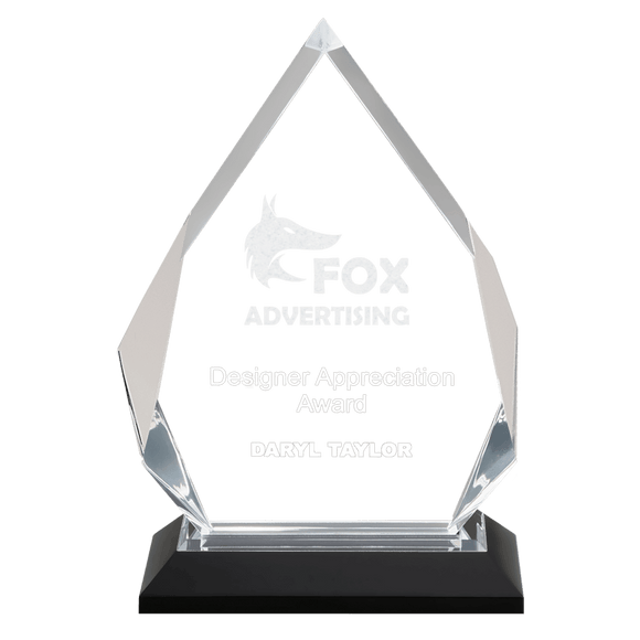 IMP303S - 5 1/4" x 8 3/4" Silver Diamond Impress Acrylic