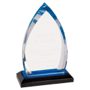 IMP601BU - 7 3/4" Blue Oval Impress Acrylic