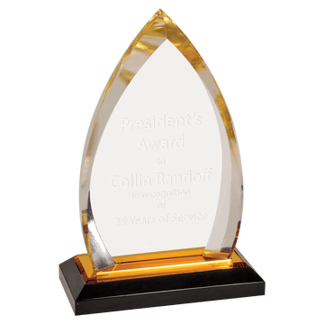 IMP601G - 7 3/4" Gold Oval Impress Acrylic