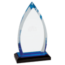 IMP602BU - 8 3/4" Blue Oval Impress Acrylic