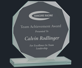 Octagon Jade Glass Award