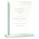 JGS63 - 8 1/2" Rectangle Jade Glass Award