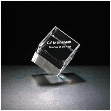 K9013 - 3" Cube Series, Clipped Cube Multi-Faceted Award