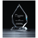 K9047 - 5 7/8" x 9 7/8" x 3/4" Thick Flame Series Multi-Faceted Optical Crystal Award