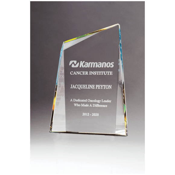 K9276 - 6 1/2" x 9" Zenith Series Crystal with Prism-Effect