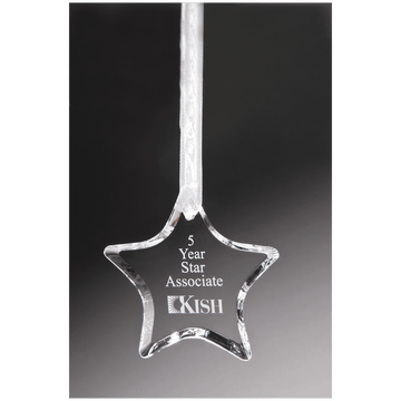 K9322 - 3 1/2" Crystal Star Ornament