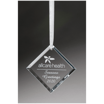 K9337 - 2 3/4" Crystal Diamond Ornament
