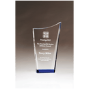 K9342 - 4 7/8" x 8" Contemporary Series Crystal with Blue Crystal Bottom