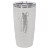Polar Camel 20 oz. White or Pink Golf Tumbler with Dimples and Slider Lid