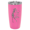 Polar Camel 20 oz. White or Pink Golf Tumbler with Dimples and Slider Lid