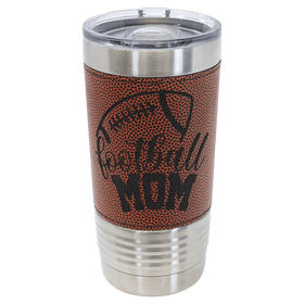 Football Leatherette 20oz Polar Camel Tumbler with Slider Lid