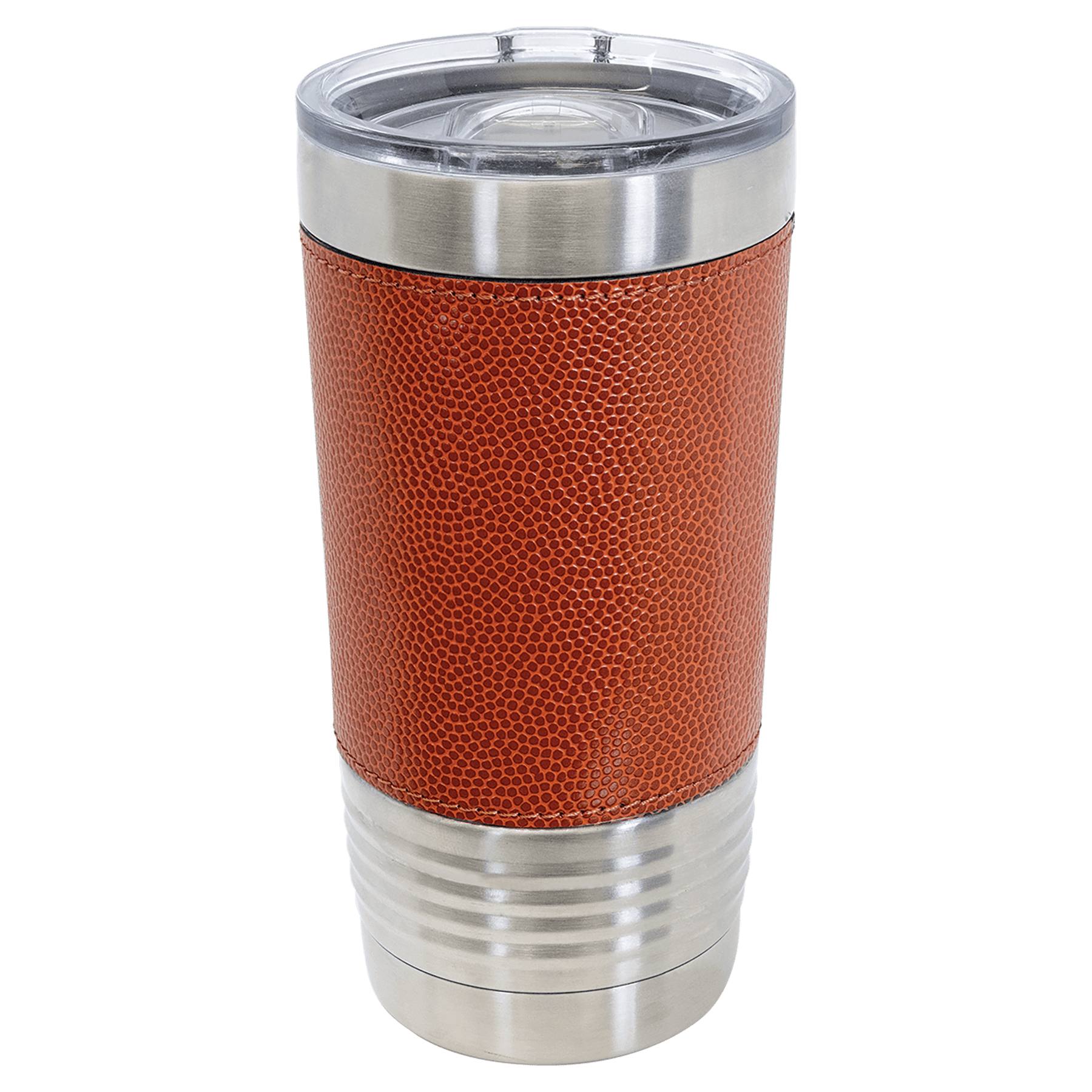 Basketball Leatherette Polar Camel Tumbler with Slider Lid