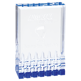 MR31BU - 3 1/2" x 5" Blue Mirage Acrylic