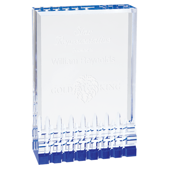 MR32BU - 4 1/4" x 6" Blue Mirage Acrylic