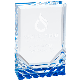 MR41BU - 3 1/2" x 5" Blue Jewel Mirage Acrylic