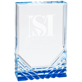 MR42BU - 4 1/4" x 6" Blue Jewel Mirage Acrylic