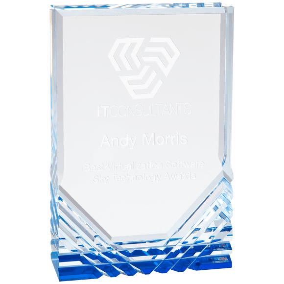 MR43BU - 5" x 7" Blue Jewel Mirage Acrylic