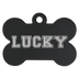 Laserable Anodized Aluminum Bone Pet Tag - Large