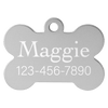 Laserable Anodized Aluminum Bone Pet Tag - Large