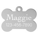 Laserable Anodized Aluminum Bone Pet Tag - Large