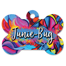 Full Color Custom Engraved Pet ID Tag - Choose from 5 Shapes-1