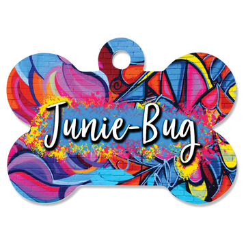 Full Color Custom Engraved Pet ID Tag - Choose from 5 Shapes