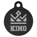 Laser Engraved Anodized Aluminum Round Pet ID Tag