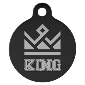 Laser Engraved Anodized Aluminum Round Pet ID Tag