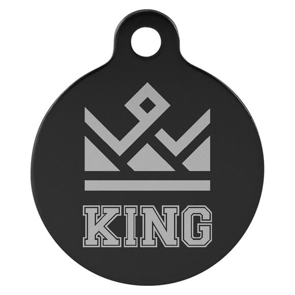 Laser Engraved Anodized Aluminum Round Pet ID Tag