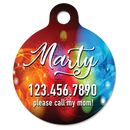 Full Color Custom Engraved Pet ID Tag - Choose from 5 Shapes-2