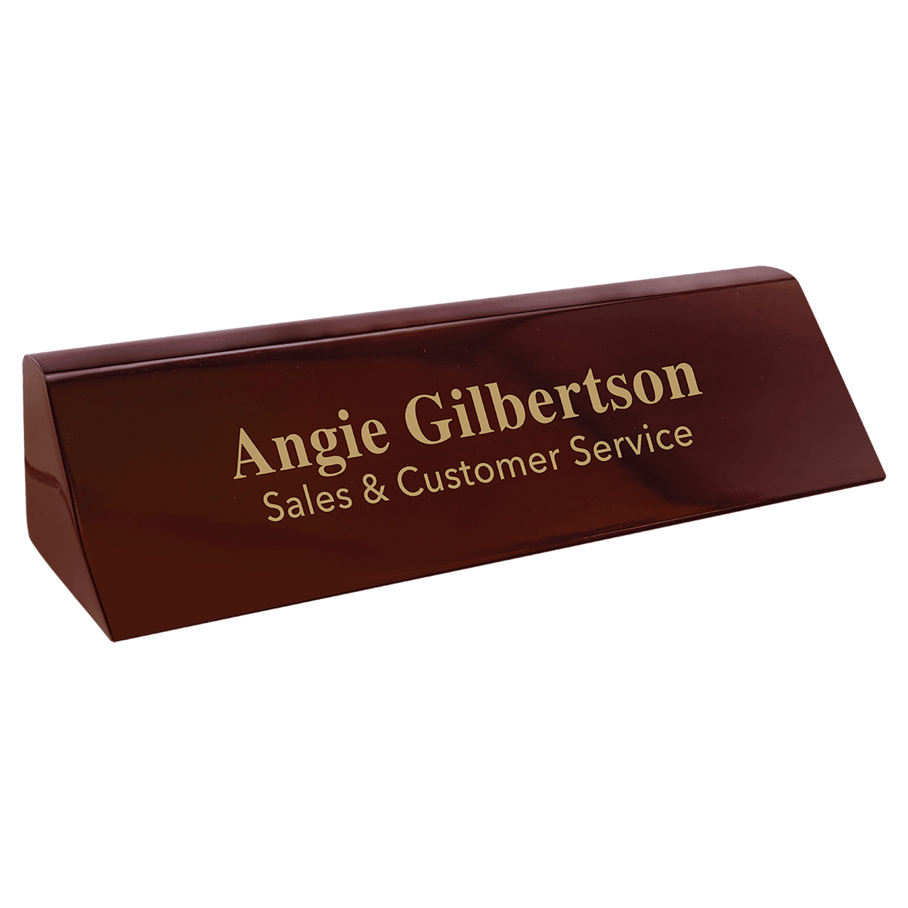PNA28 - 8 1/2" Rosewood Piano Finish Desk Wedge