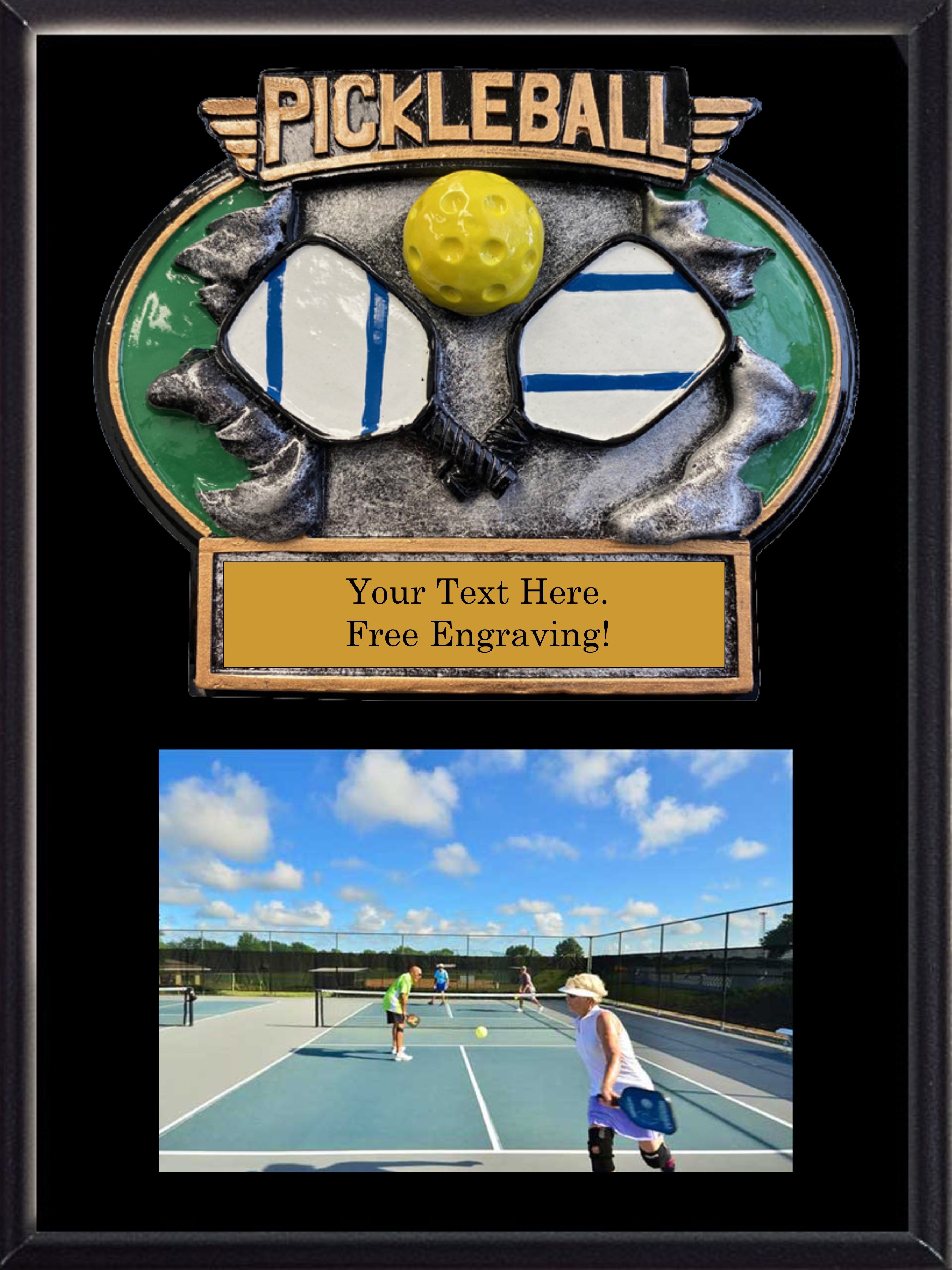 Pickleball Photo Plaque