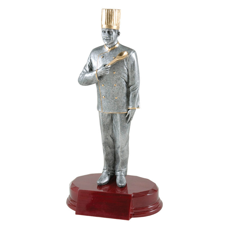 Chef, Cook Male Resin Trophy - 2 Sizes