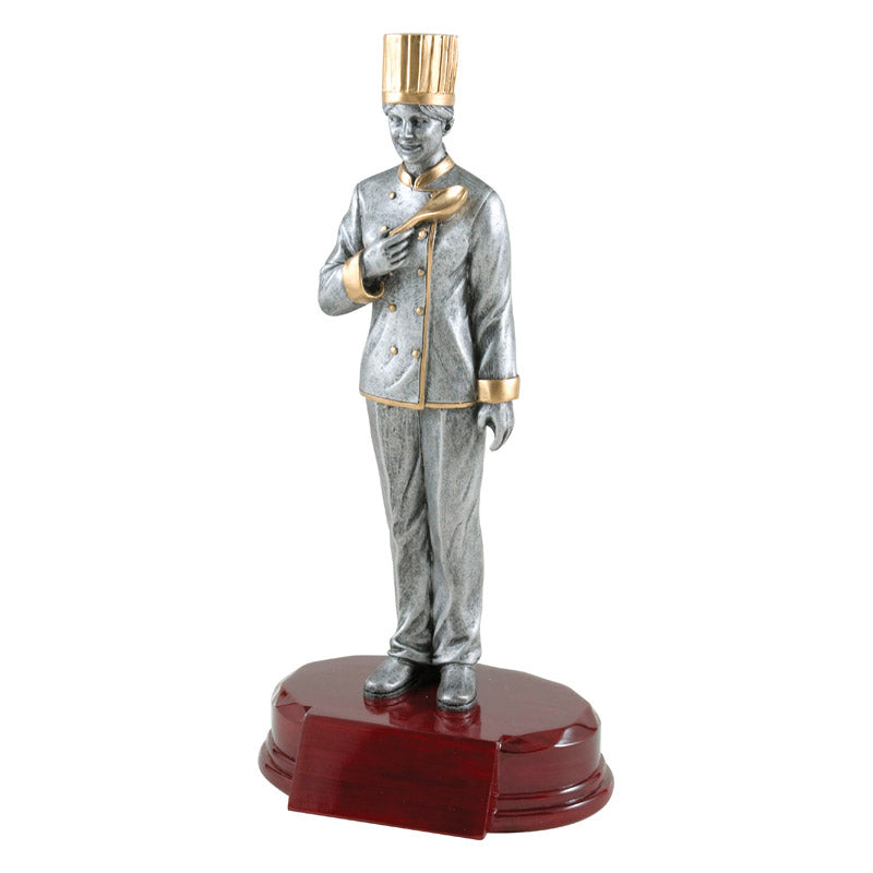 Chef, Cook Female Resin Trophy - 2 Sizes