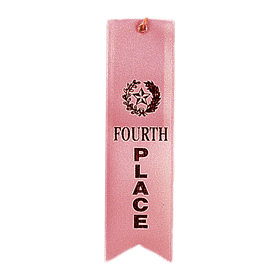 Buy 4th-place-pink Place Carded Ribbon with String 2 x 8 inch