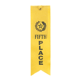 Buy 5th-place-yellow Place Carded Ribbon with String 2 x 8 inch