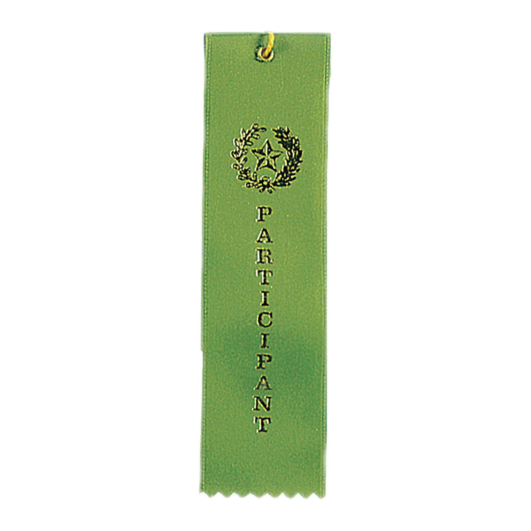 Buy participant-green Place Carded Ribbon with String 2 x 8 inch